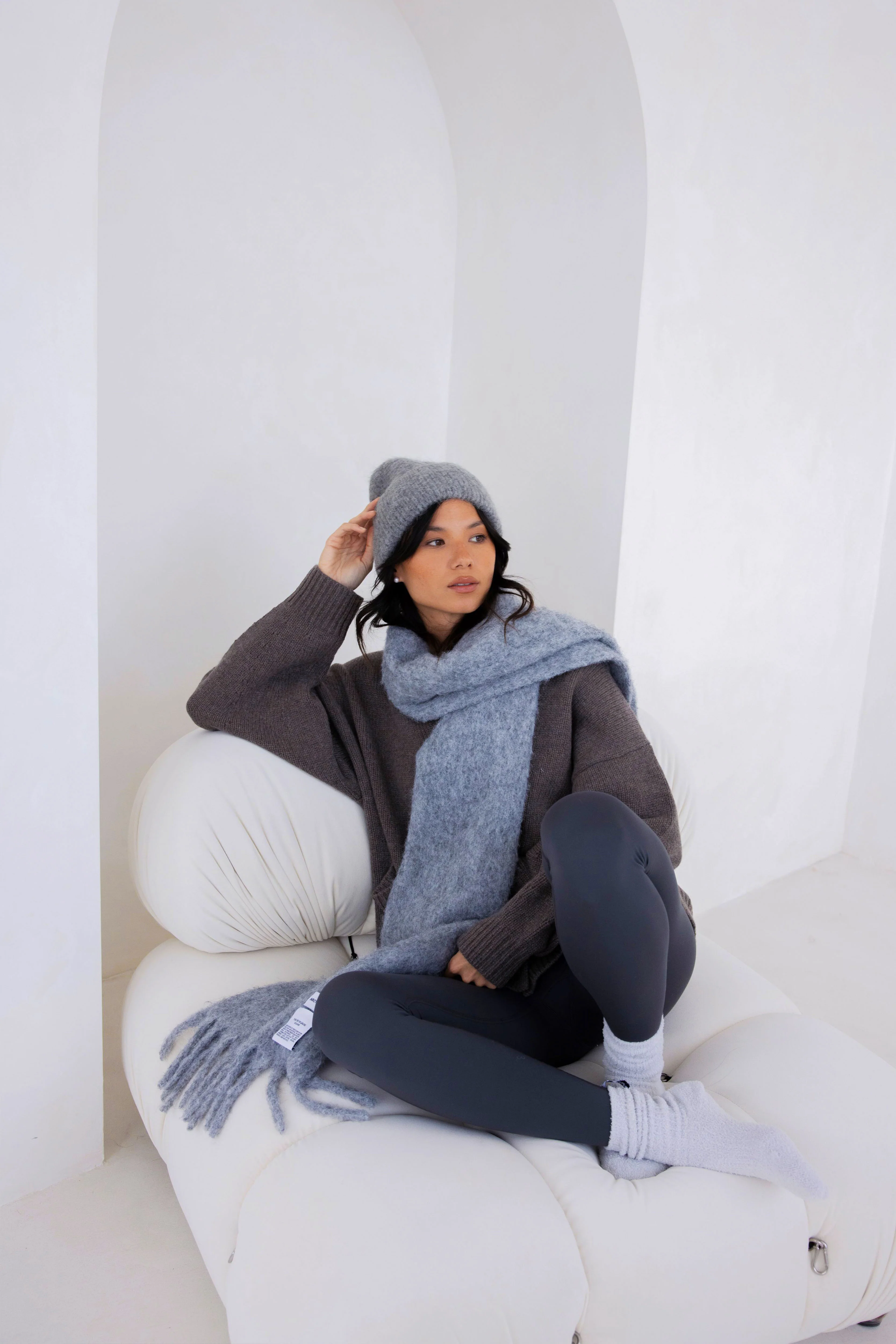The Alpaca Beanie - Grey - Image 6