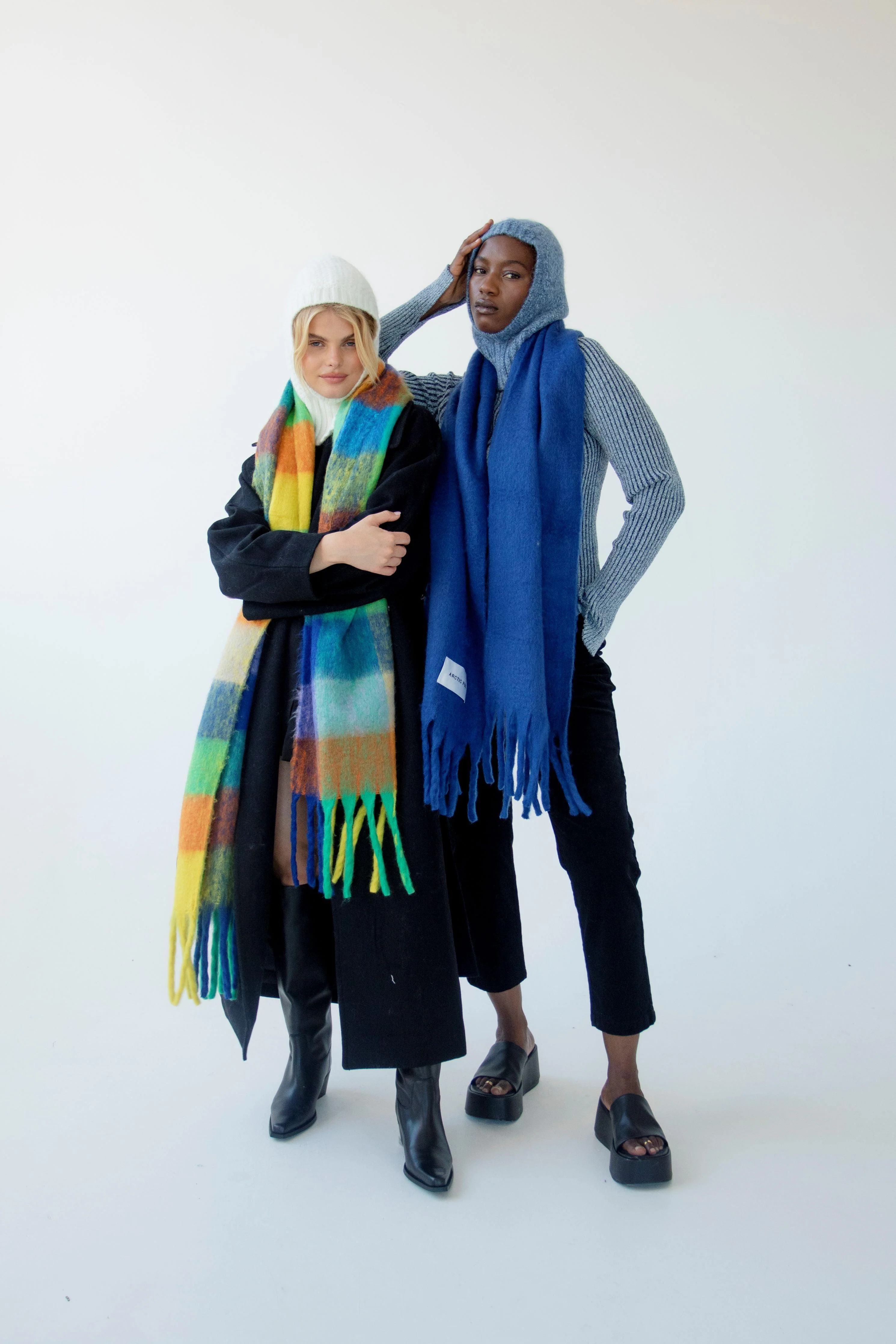 The Reykjavik Check Scarf - Nordic Skies - Image 5