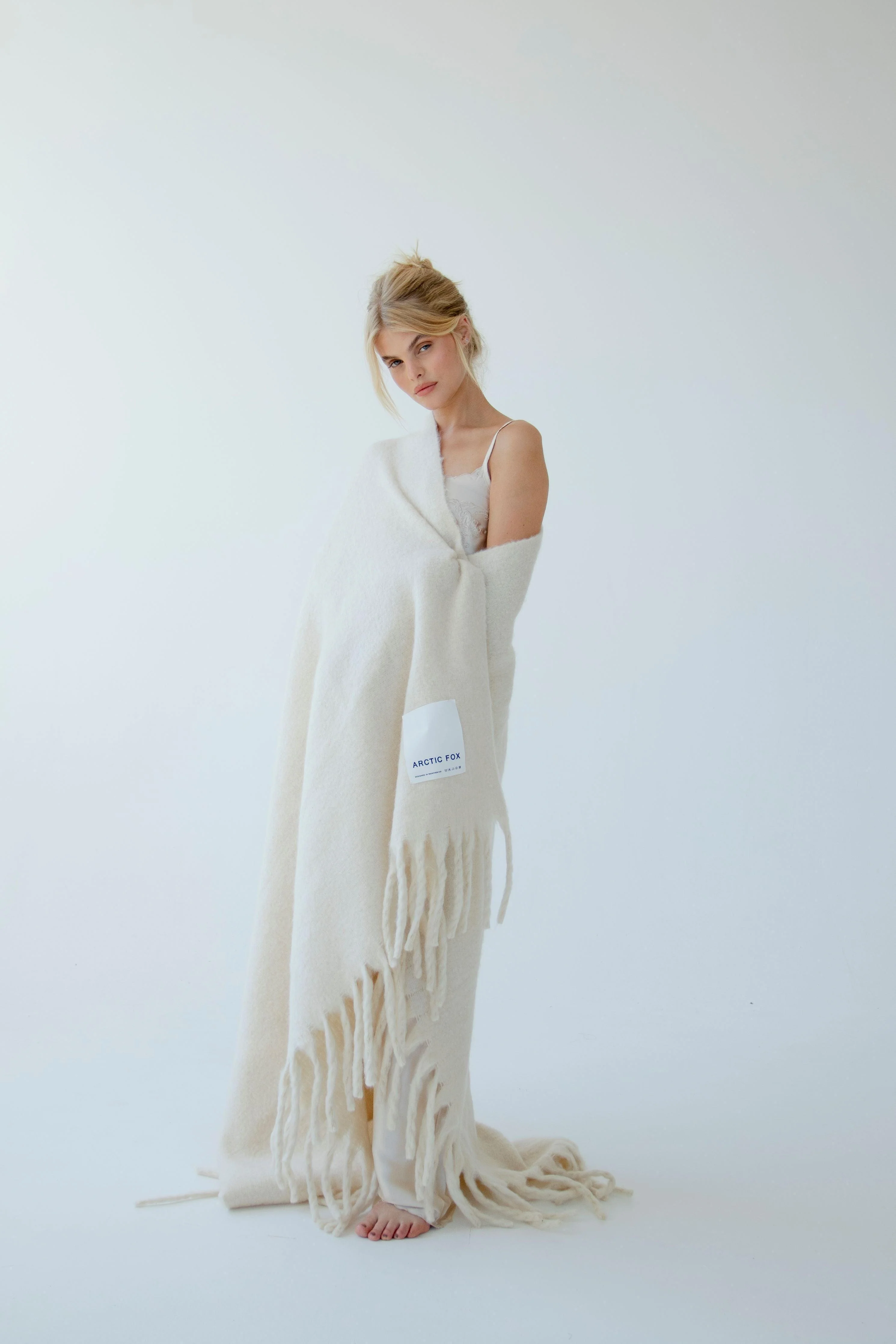 The Reykjavik Throw - Pebble Beige - Image 4